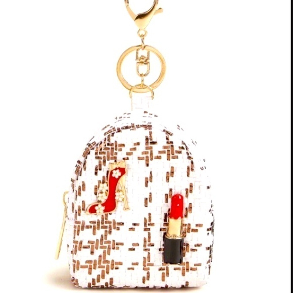 Lipstick 💄 and 👠Keychain mini coin purse​​​​​​​​​​​​